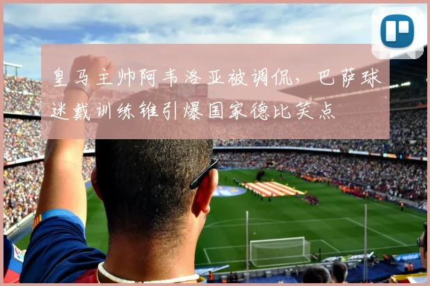 皇马主帅阿韦洛亚被调侃，巴萨球迷戴训练锥引爆国家德比笑点