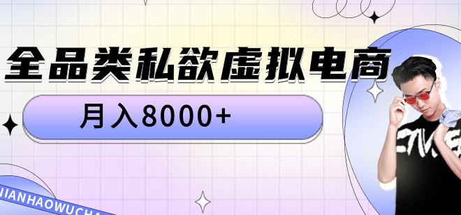 全品类私域虚拟电商，月入8000+-91集赚创业网