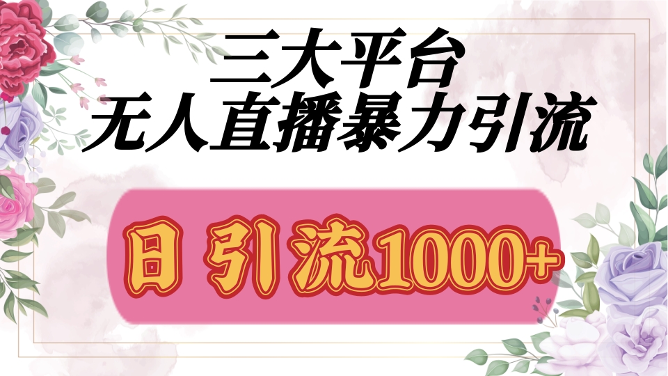 抖音，快手，视频号全平台通用，无人直播引流法，利用图片,模板,整套话术挂机全天支持矩阵操作，无限设备多开，超暴力引流，1000+高质量精准创业粉-91集赚创业网