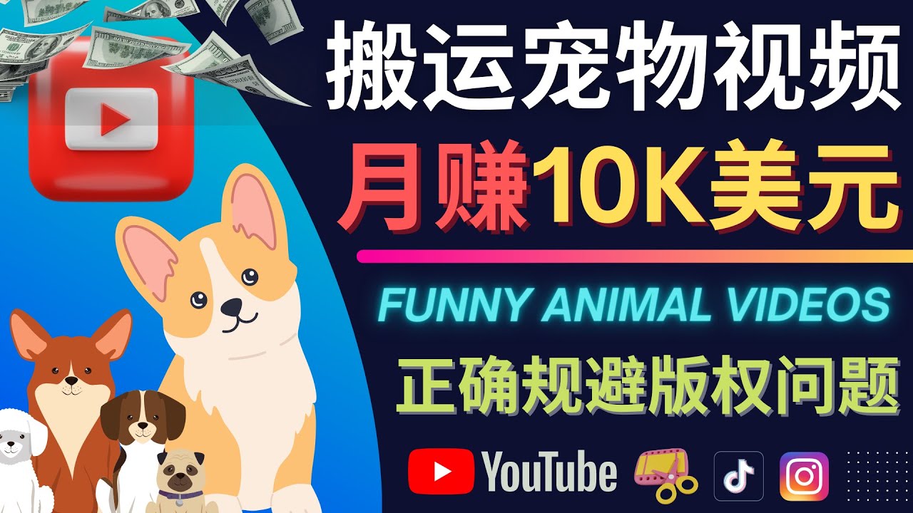 【副业项目4509期】搬运TIKTOK视频到YouTube，并进行二次创作，月赚1万美元以上-91集赚创业网