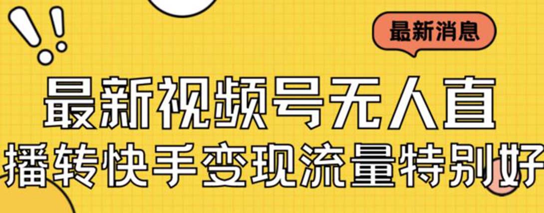 【副业项目7253期】视频号无人直播转快手变现美女玩法日入500+-91集赚创业网