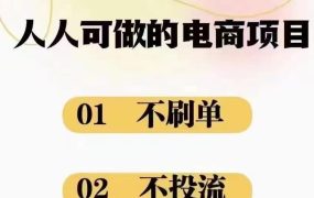 2024最新淘宝无货源电商,新手小白操作简单,长期稳定项目,日500-2000+-91集赚创业网