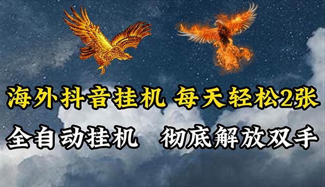海外抖音挂机，全自动挂机，每天轻松两张-91集赚创业网