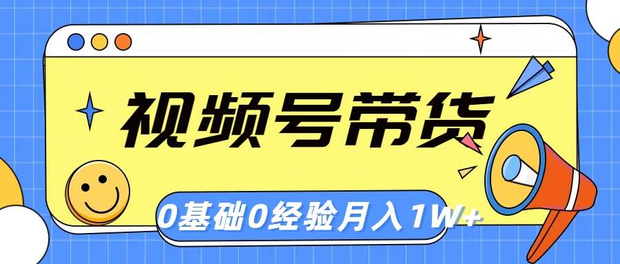 视频号轻创业带货，零基础，零经验，月入1w+-91集赚创业网