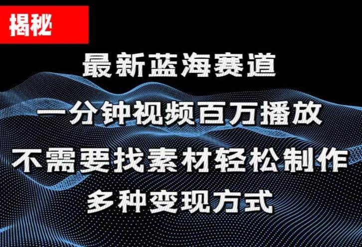 揭秘！一分钟教你做百万播放量视频，条条爆款，各大平台自然流，轻松月…-91集赚创业网