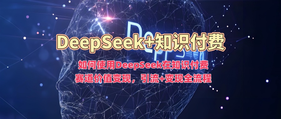 如何使用DeepSeek在知识付费赛道价值变现，引流+变现全流程-91集赚创业网
